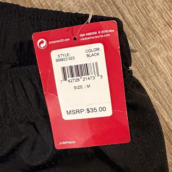 NWT, new Jordan Black Sports Men’s Shorts with Logo - Picture 3 of 5